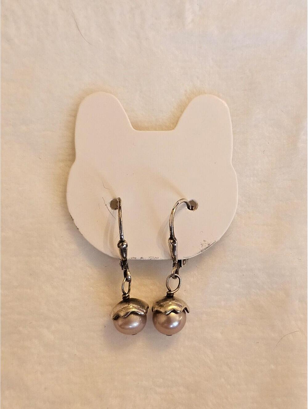 Sterling Silver Pearl Earrings